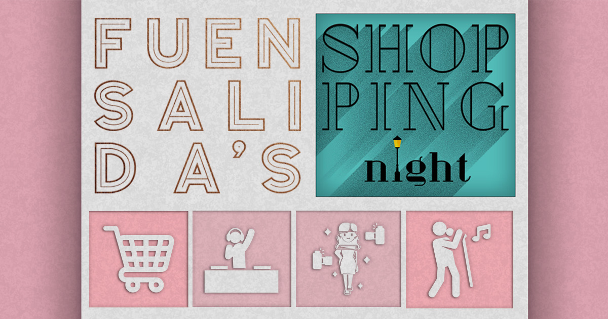 Cartel de la jornada Shopping Night de Fuensalida.