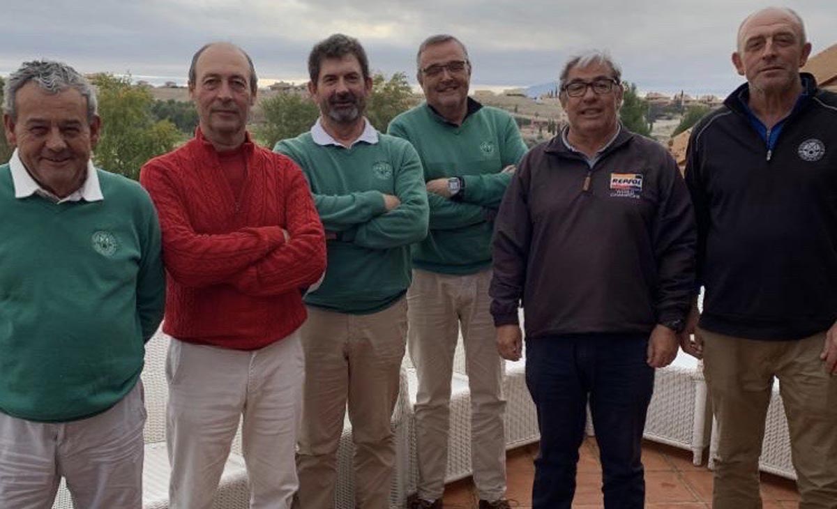 En la foto, los mejores en la VI Liga Sénior por Equipos Masculina de CLM, que ganó el Cuenca Club Golf
