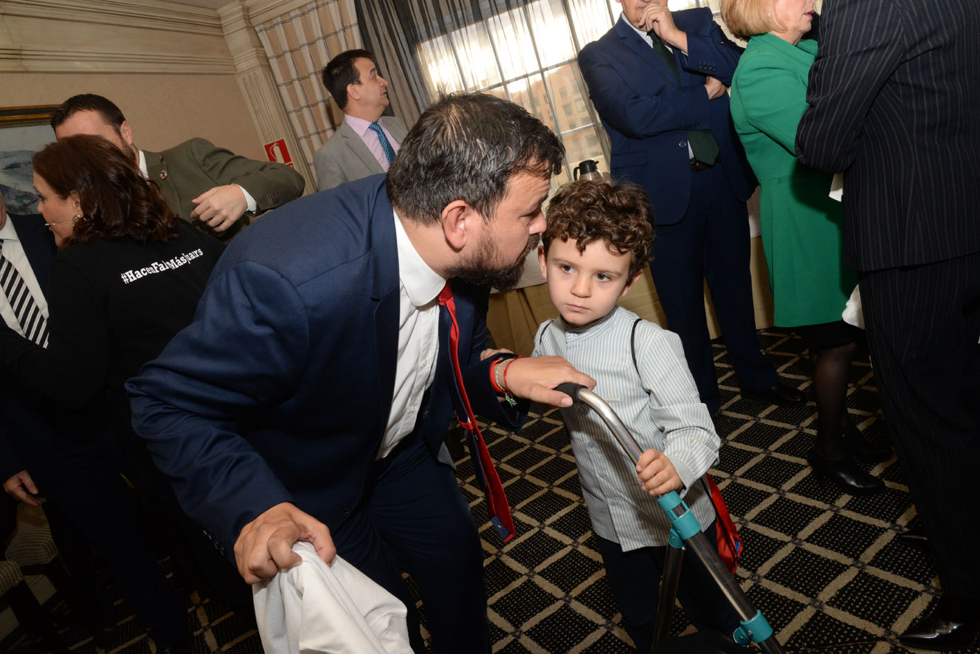 Juan Ramón Amores y su hijo Iván en el desayuno informativo 'Espacio Reservado' de encastillalamancha.es.