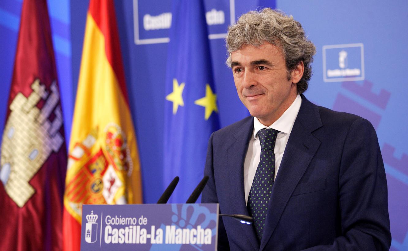 Leandro Esteban durante su etapa como portavoz del Gobierno de Castilla-La Mancha.