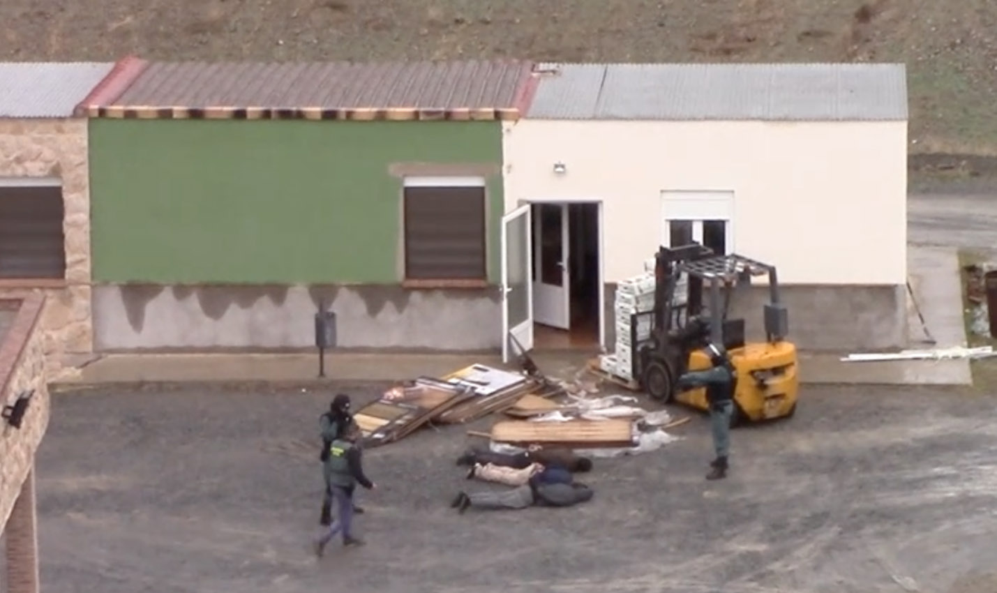 Imagen del registro en la finca de Mascaraque (Toledo).