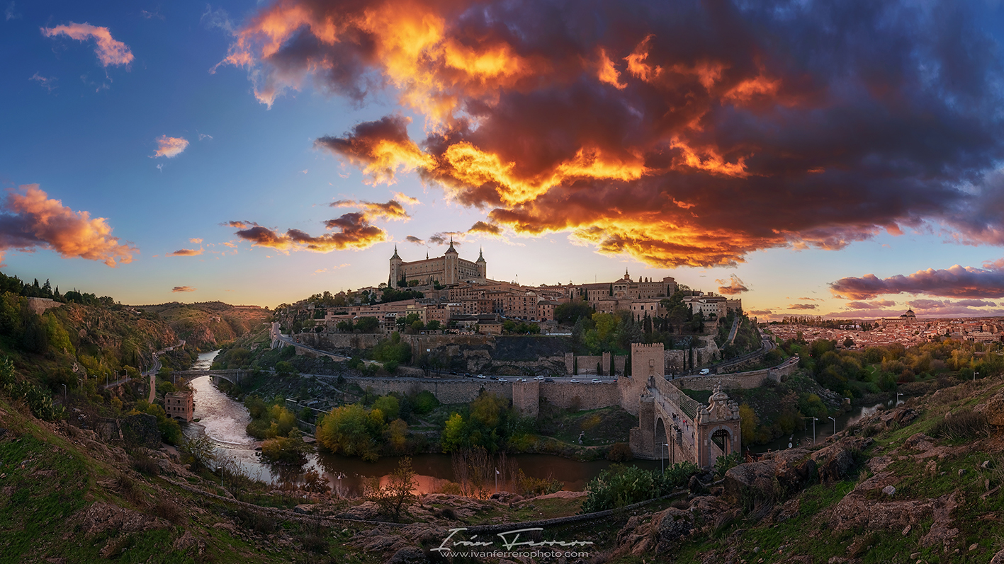 Maravillosa vista de Toledo, todo un espectáculo para los ojos.