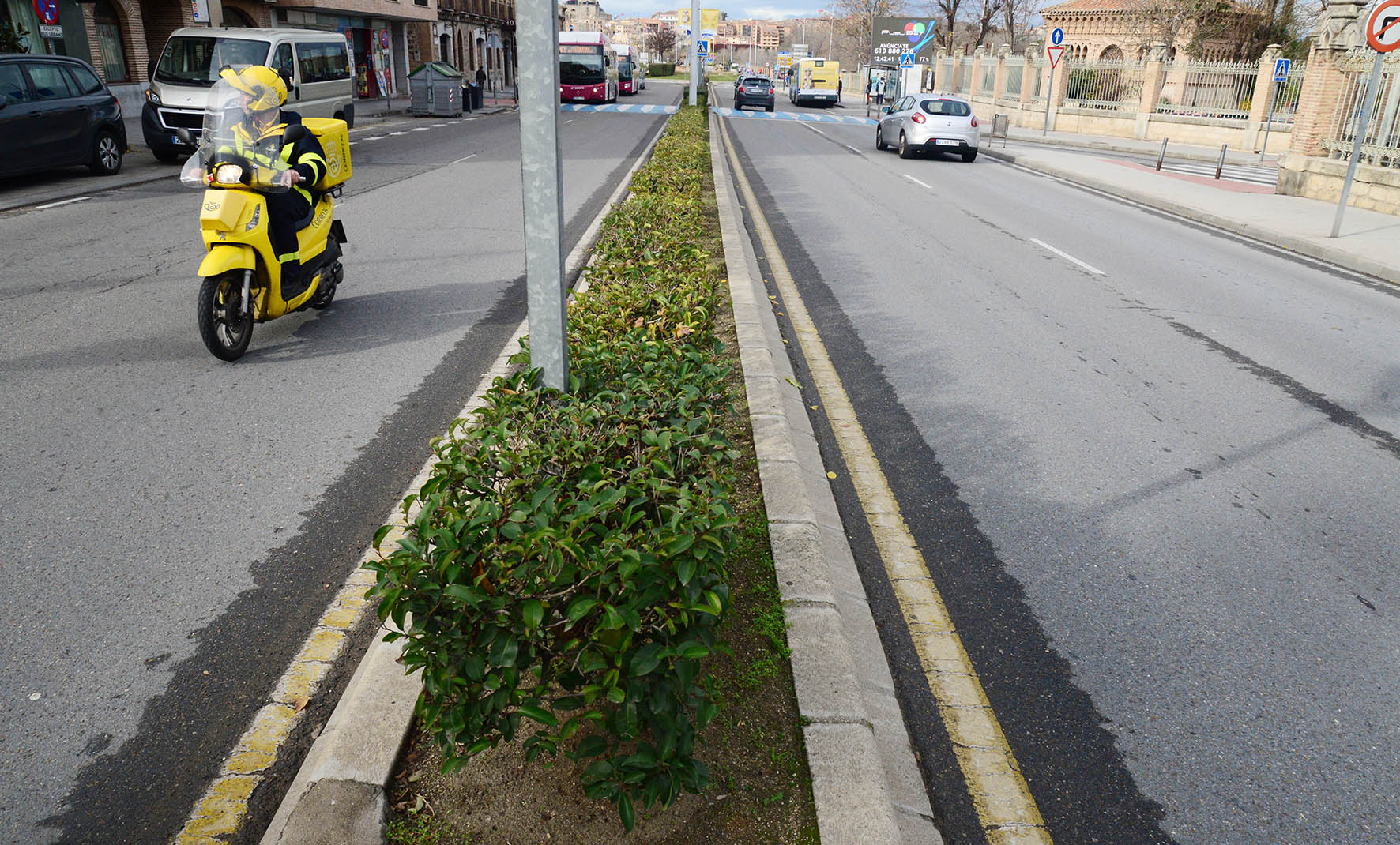 Paseo de la Rosa, en Santa Bárbara, en Toledo, donde se cometió el atraco.