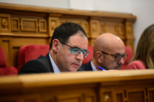 Benjamín Prieto durante el Pleno de esta mañana.