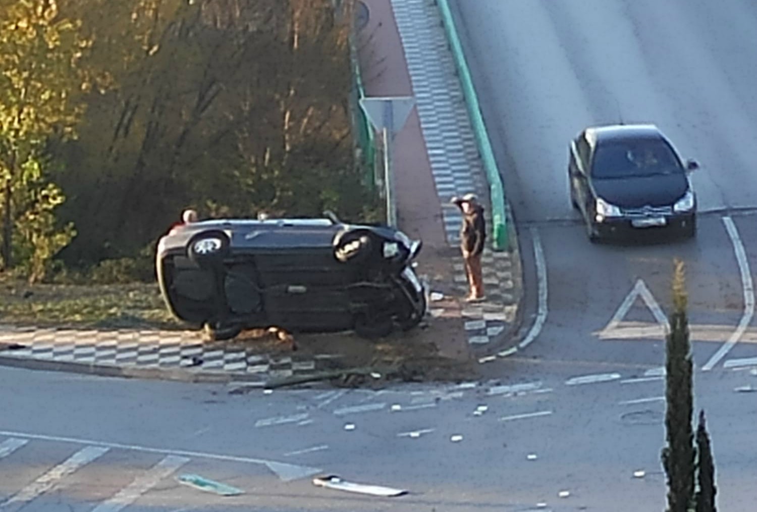 Accidente en la Ronda Oeste, en Cuenca.