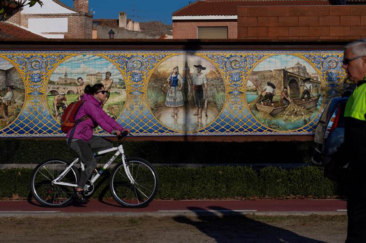 Panel cerámico en Talavera.