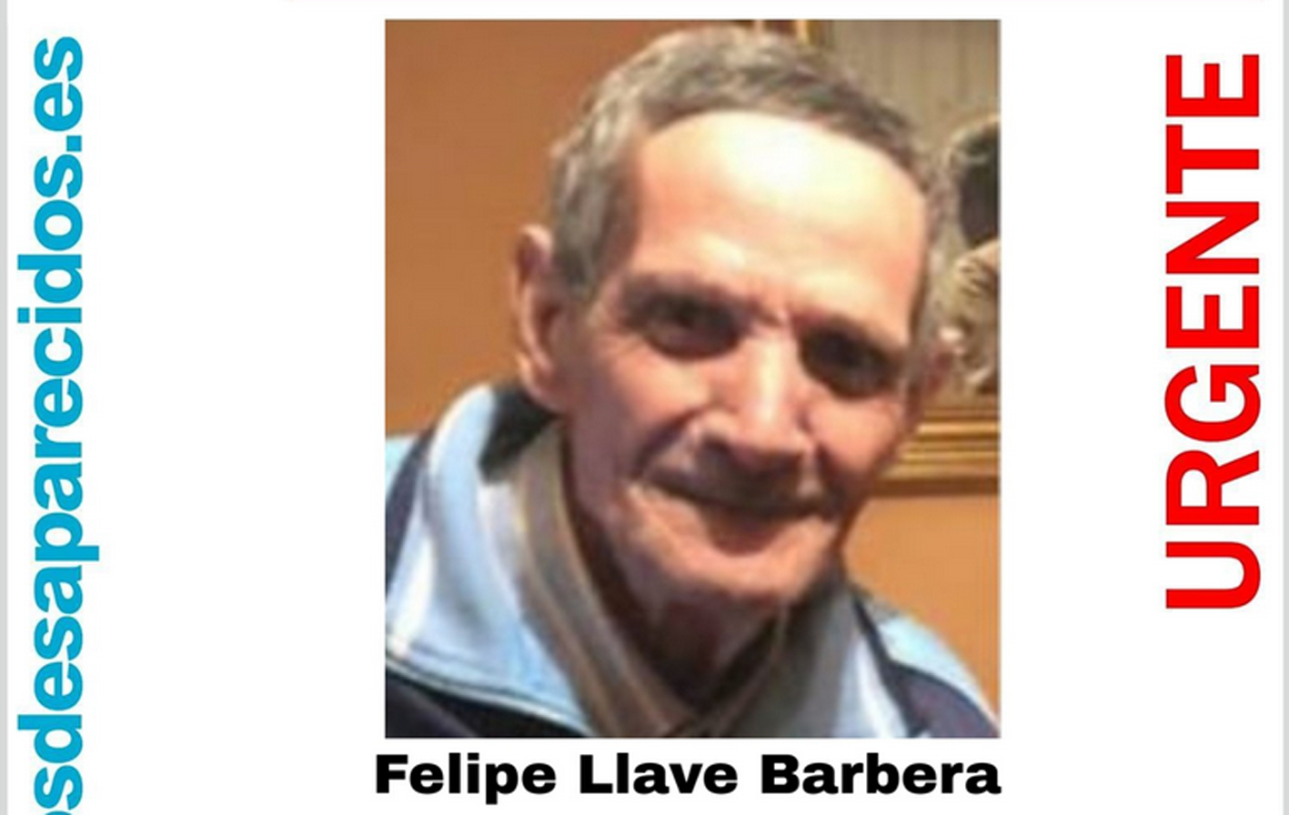 Felipe Llave tiene 67 años y desapareció el lunes 9 en Talavera.