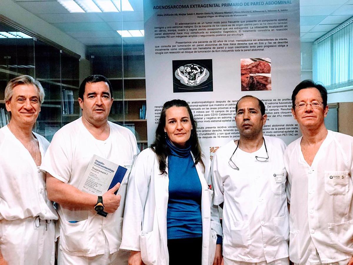 El equipo de Cirugía General y Aparato Digestivo del Hospital de Manzanares