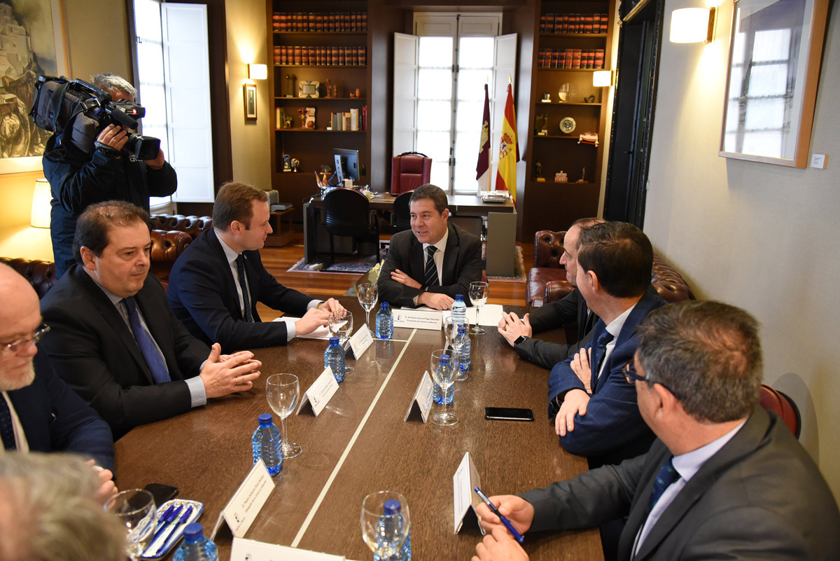 Reunión de la comisión de seguimiento de las obras del Hospital de Albacete.