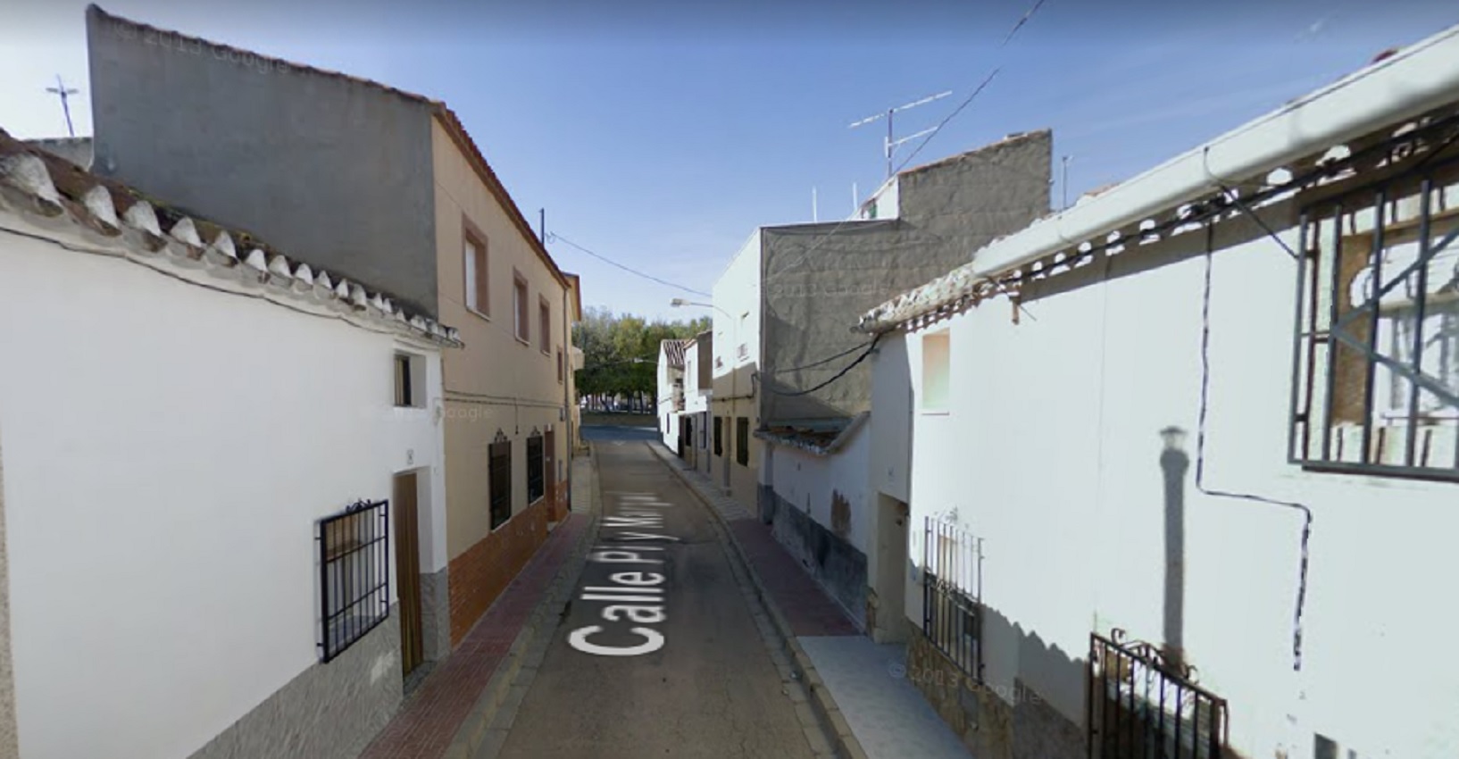 Calle Pi y Margall de Pozo Cañada, en Albacete.