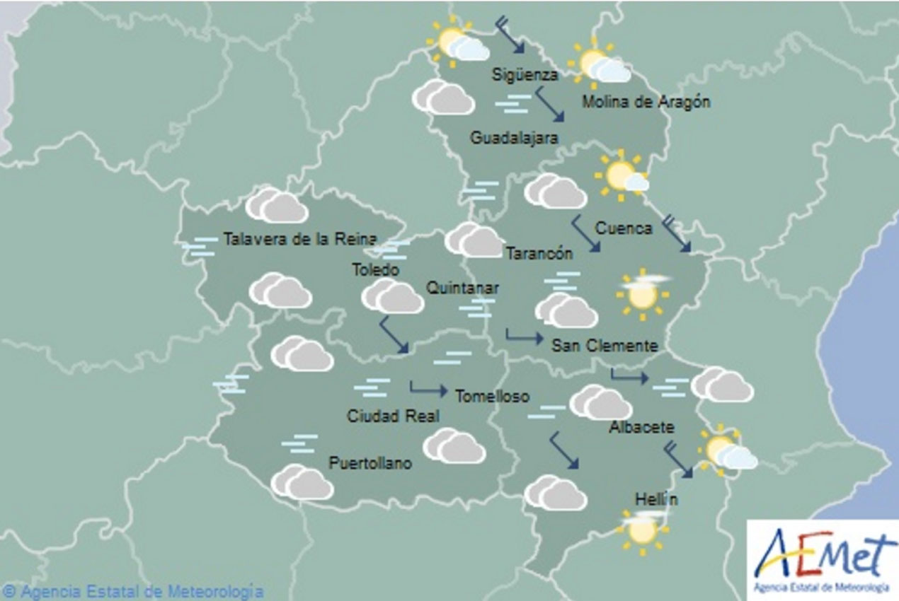 niebla Previsiones de Aemet para hoy, lunes 9 de diciembre.