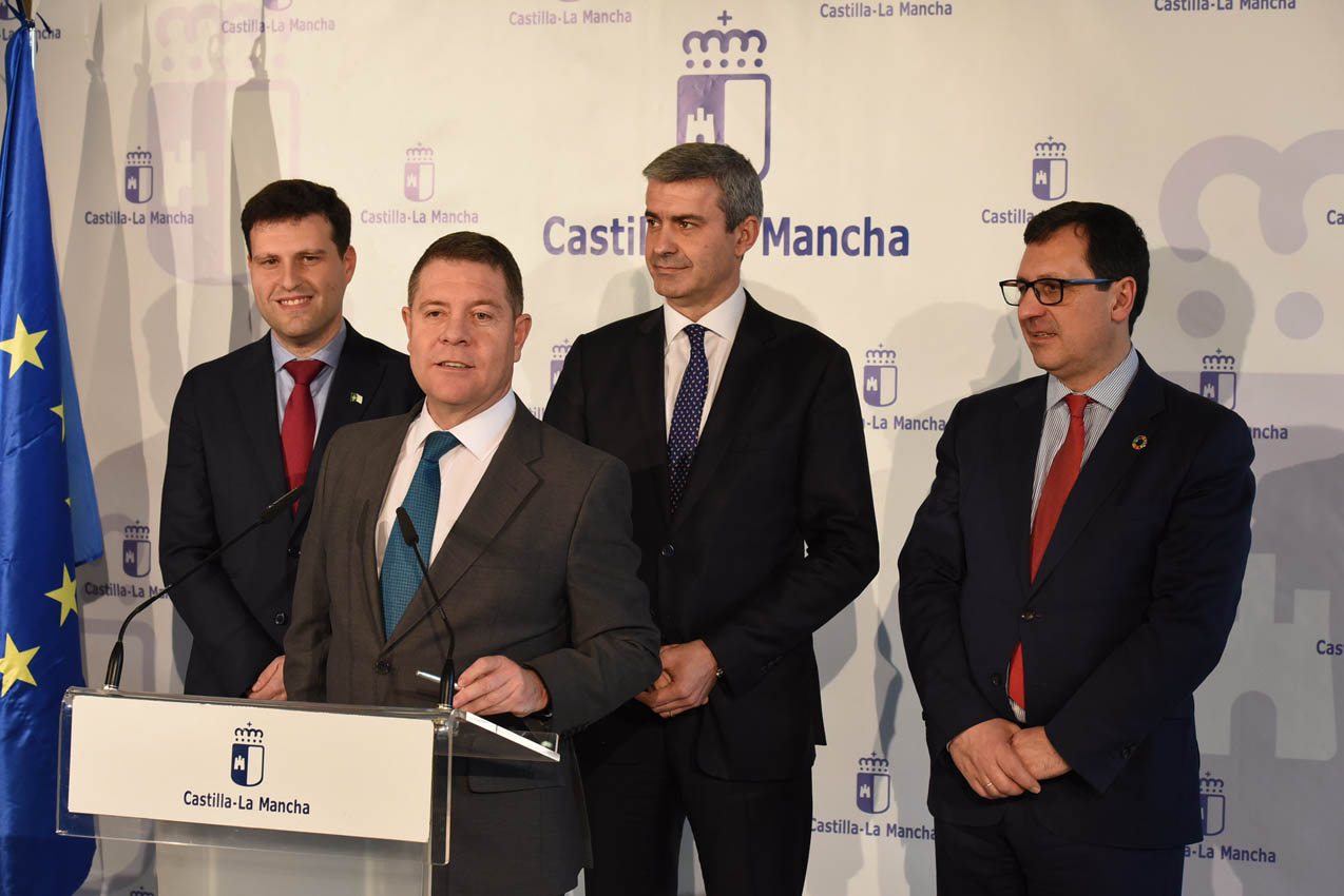 Rueda de prensa tras el Consejo de Gobierno itinerante en Fuensalida (Toledo).