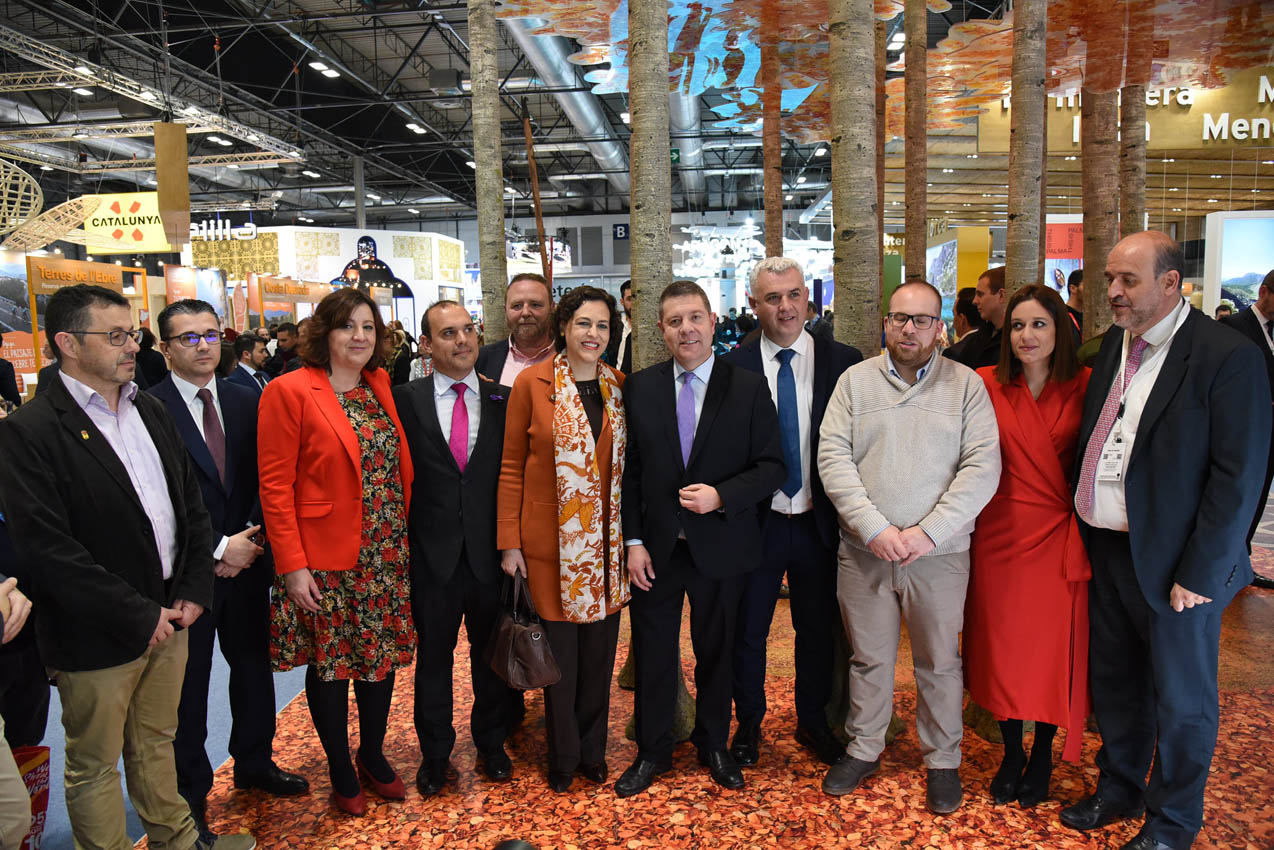 Presentación de stand de Castilla-La Mancha en Fitur.