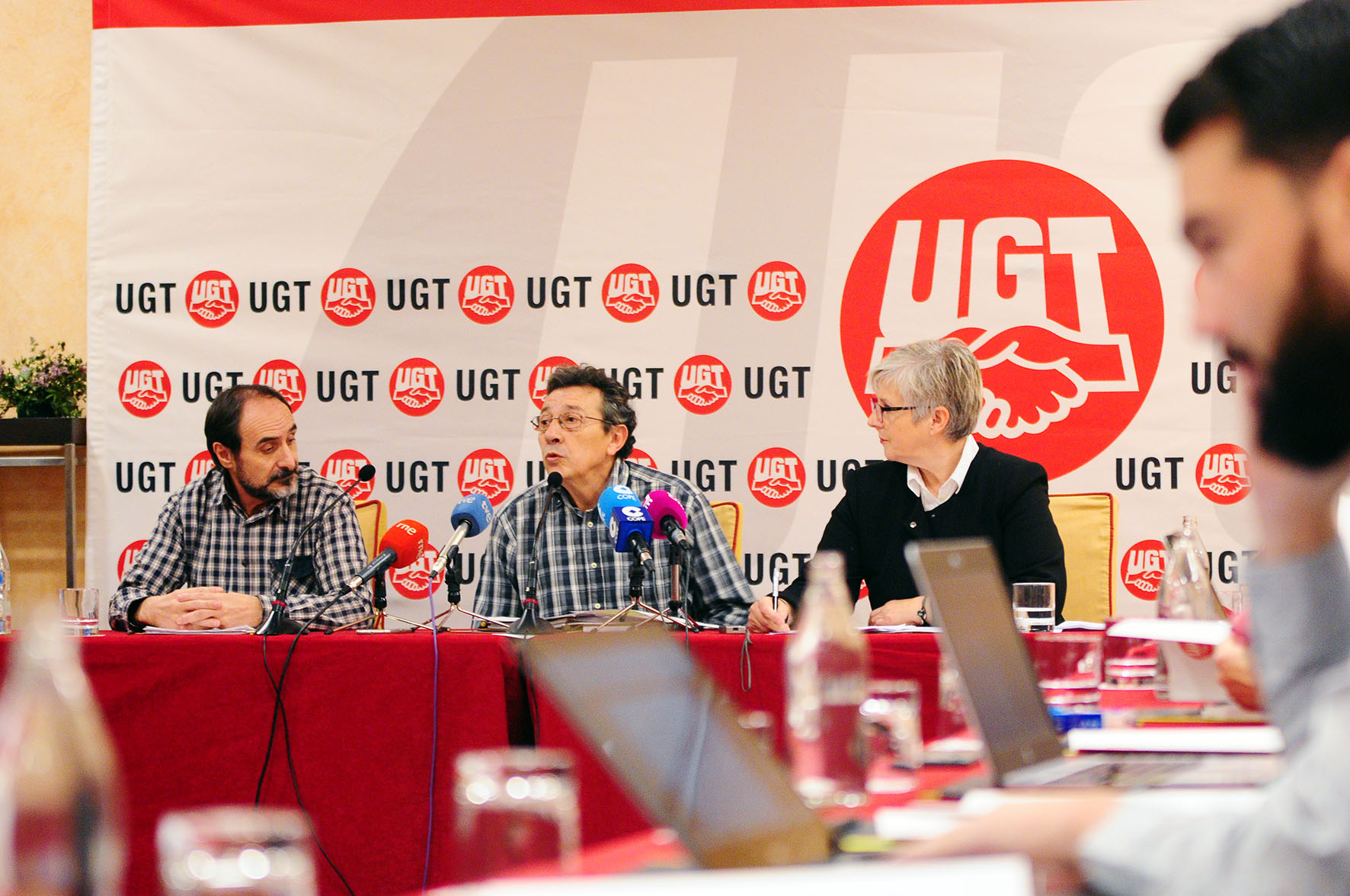 Desayuno informativo con los secretarios generales de las tres federaciones que integran UGT CLM.