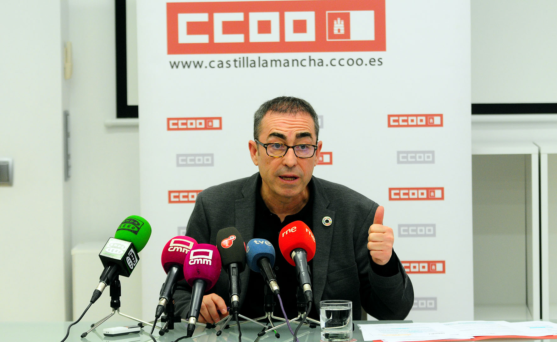 El secretario general de CCOO CLM, Paco de la Rosa.