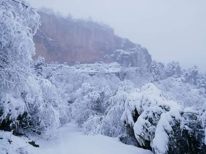 Carretera de Góntar hacia Yeste, en la provincia de Albacete.