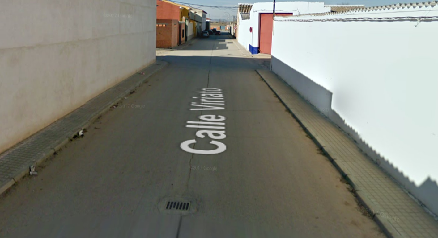 Calle Viriato, en La Puebla de Almoradiel (Toledo).