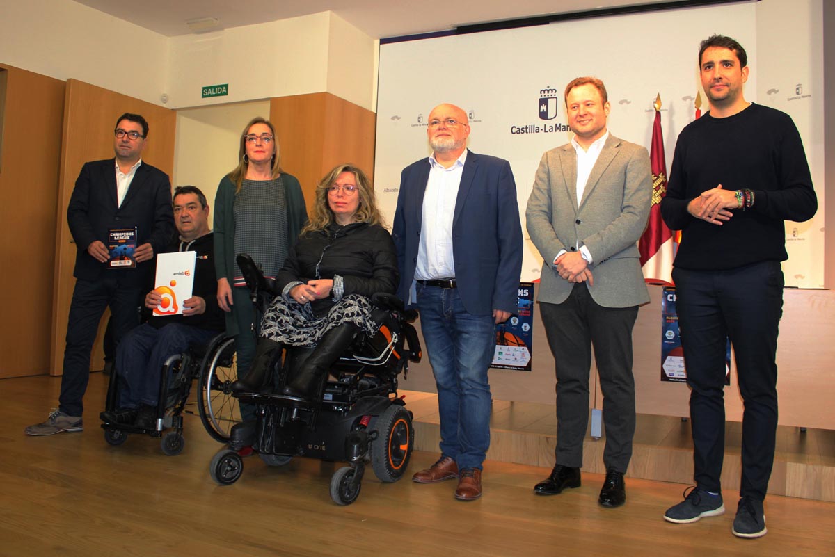 Acto de presentación de la fase previa de la Champions League en Albacete