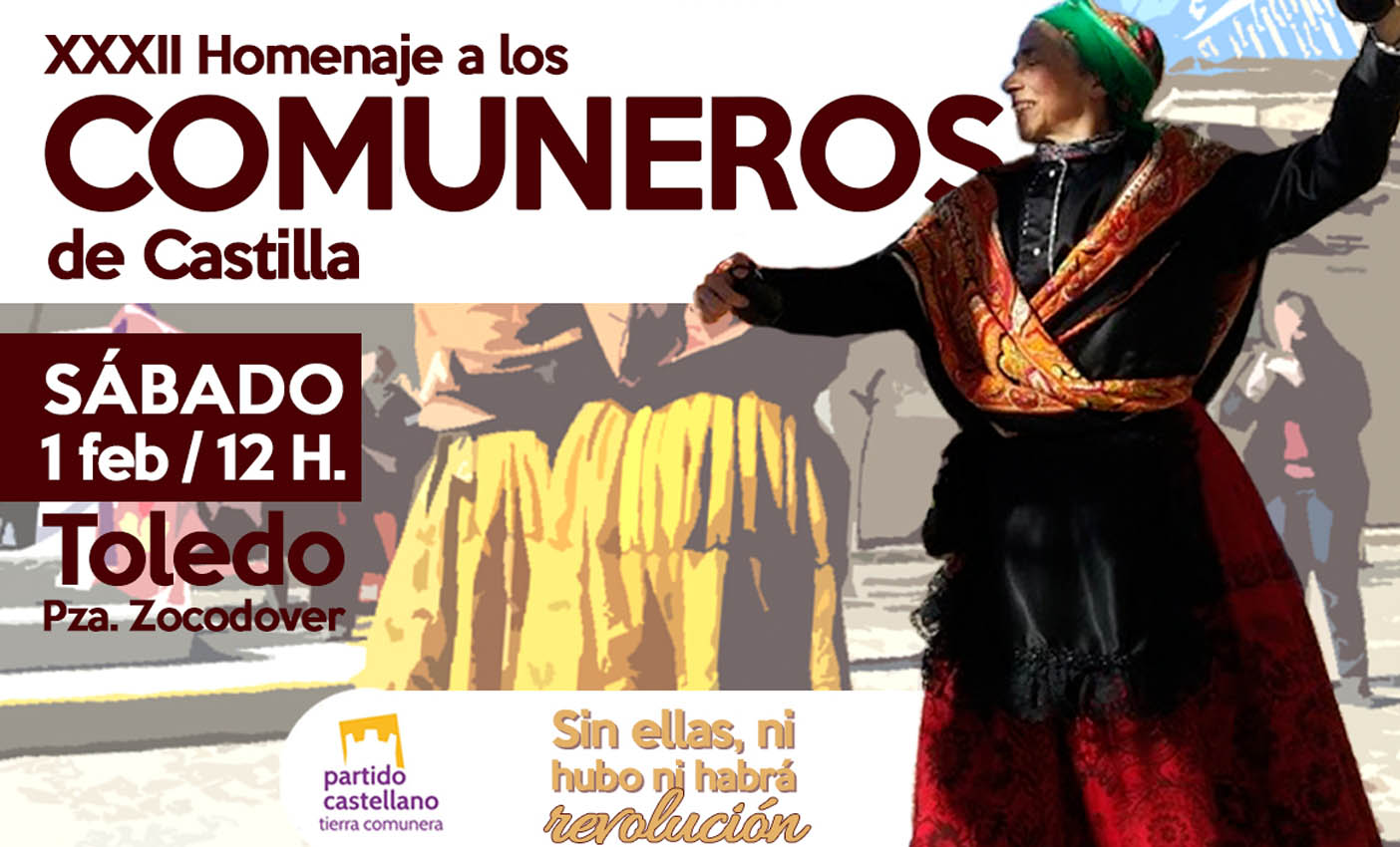 Homenaje a los comuneros de Castilla en Toledo.