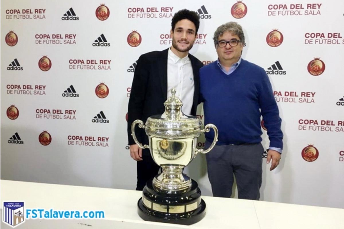 Iker López y Santiago Ramos, en el sorteo de la Copa del Rey