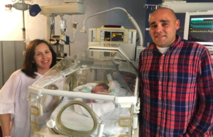 Gonzalo, primer bebé nacido en Castilla-La Mancha en 2020. Sus padres viven en Camuñas (Toledo).