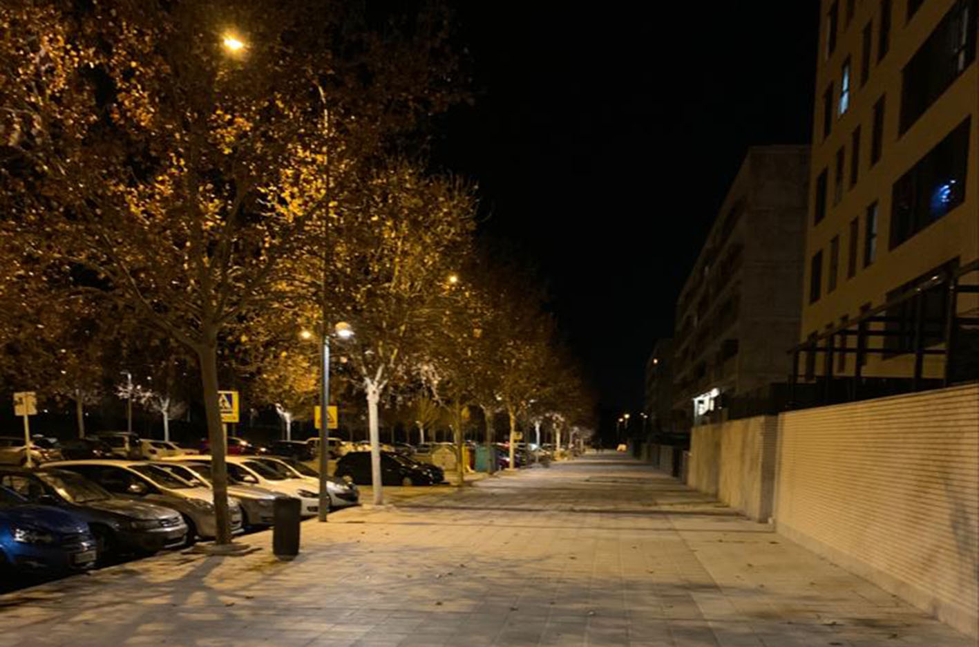 Las nuevas luces se han instalado en las calles Río Arlés, Cabriel, Guadalimar y Guadalmena.