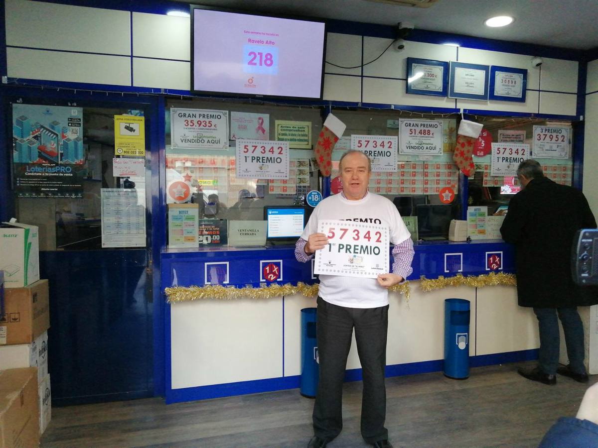 Premiado en la lotería del Niño, en Albacete.