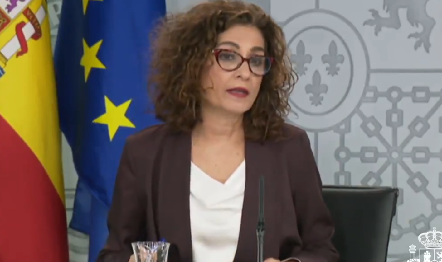 María Jesús Montero, ministra portavoz del Gobierno de España.