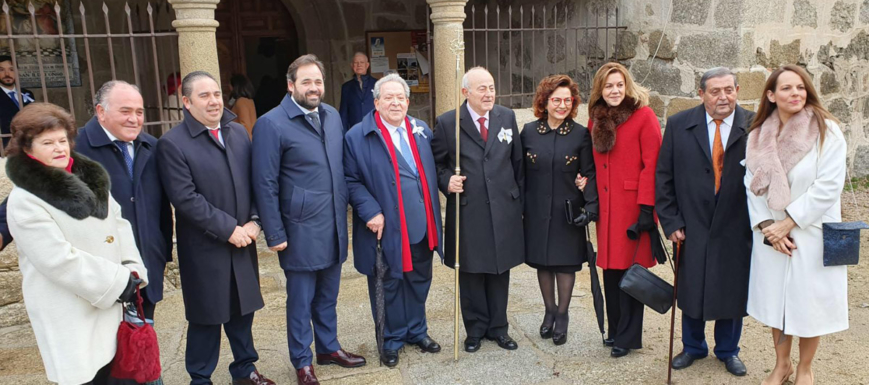 Paulino Estrada estuvo acompañado por María Dolores de Cospedal y Paco Núñez.