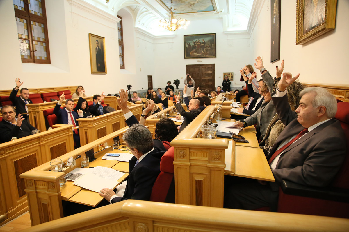 Pleno ordinario del mes de enero del Ayuntamiento de Toledo.