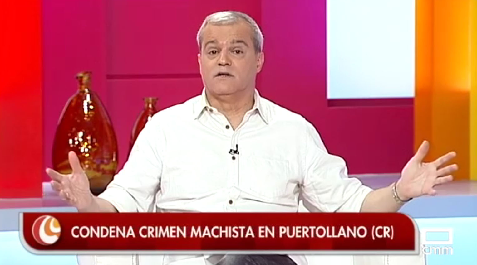 Ramón García el pasado lunes, cuando habló del crimen de Puertollano.