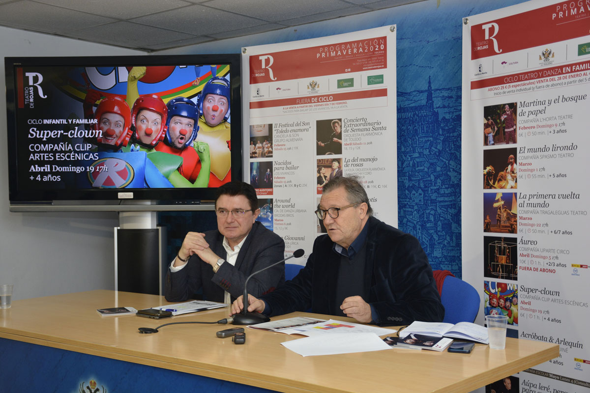 Rueda de prensa del concejal de Cultura y el director del Teatro de Rojas de Toledo.