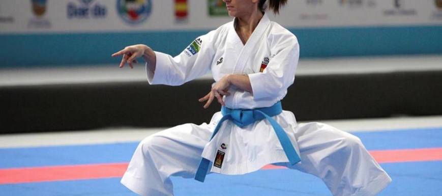 Foto de archivo de la karateka olímpica Sandra Sánchez