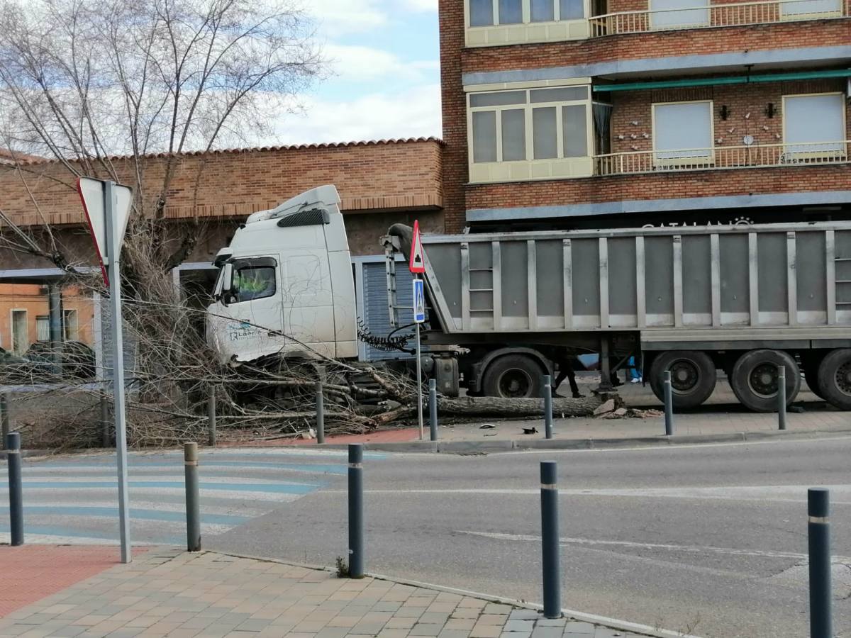 Accidente de un camión en Sonseca.