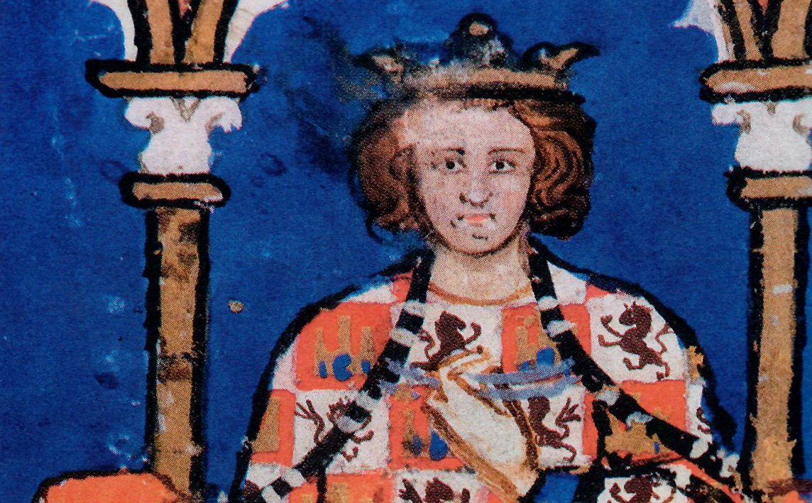 Imagen de Alfonso X El Sabio, quien nació el 23 de noviembre de 1221 en Toledo.