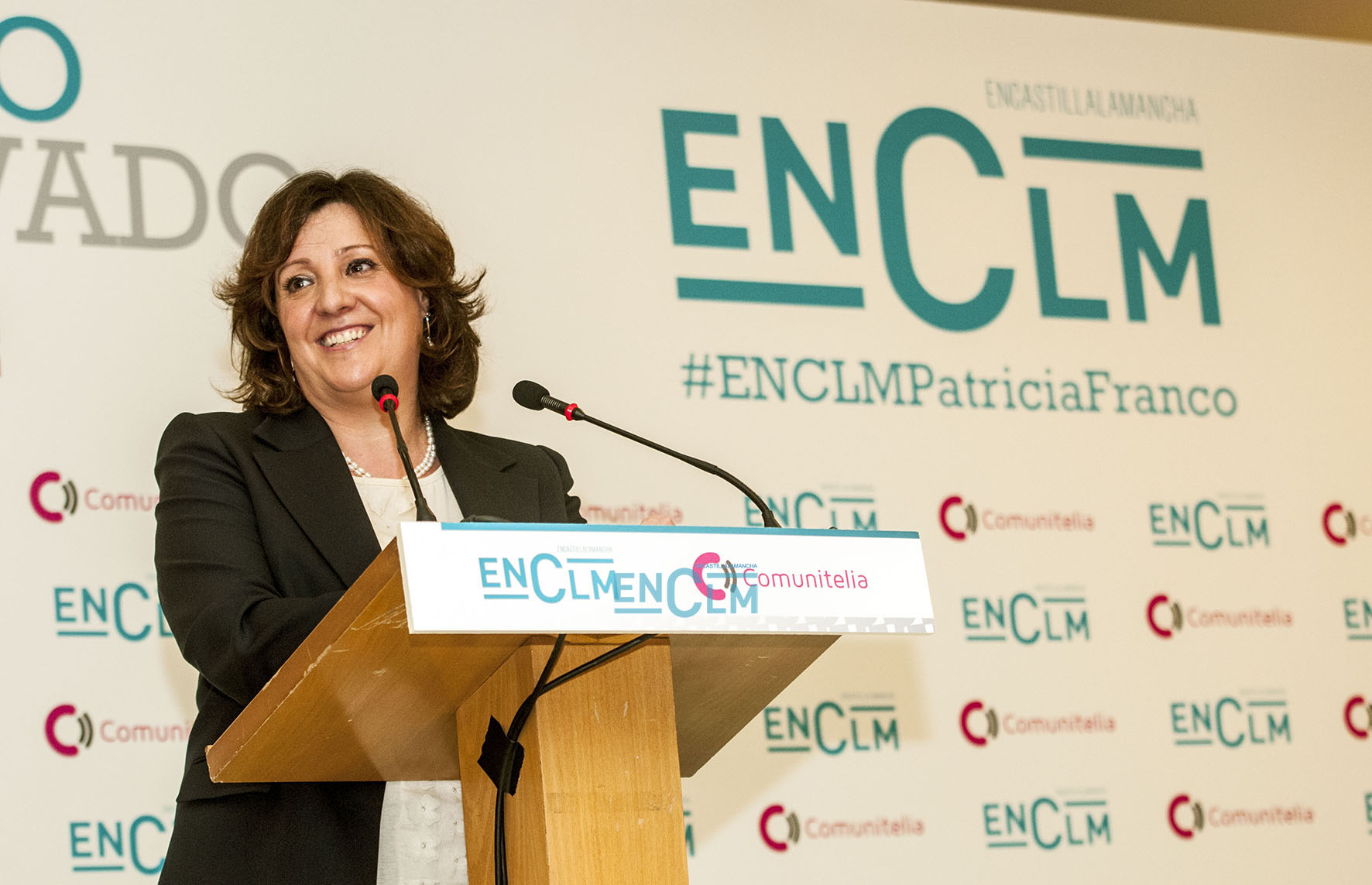 Patricia Franco, consejera de Economía, Empresas y Empleo (en el desayuno informativo de encastillalamancha.es)