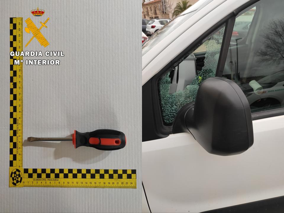 Vehículo robado en la comarca de La Sagra.