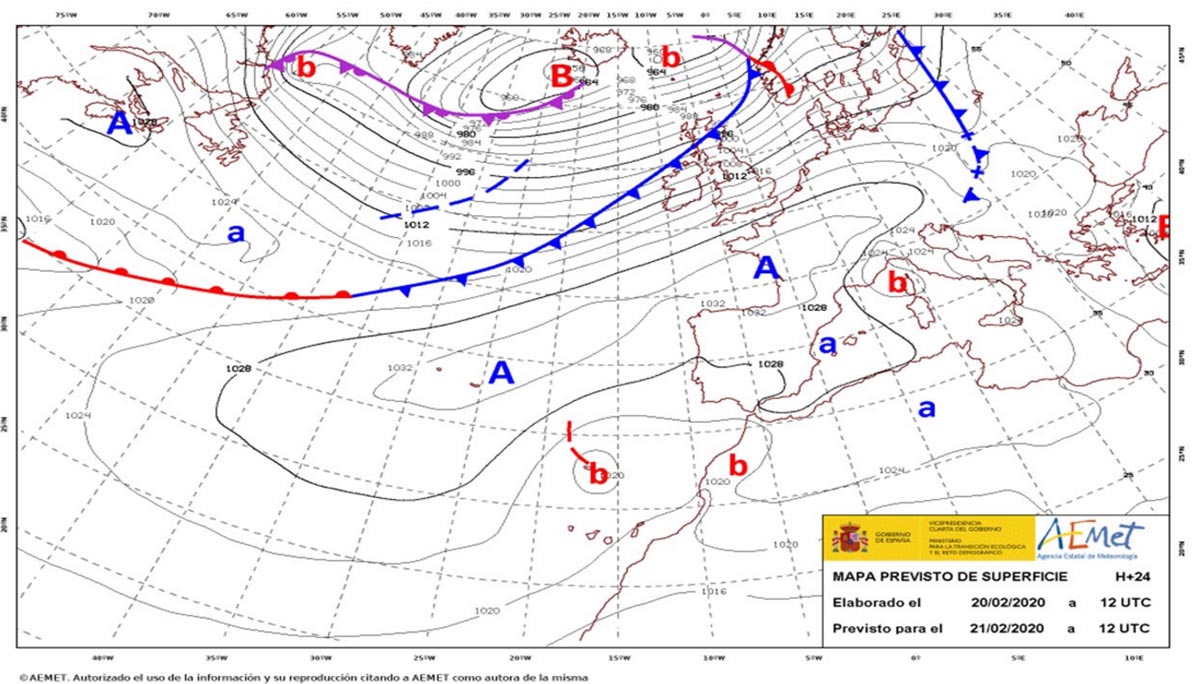 La Aemet predice un mapa de altas presiones este fin de semana