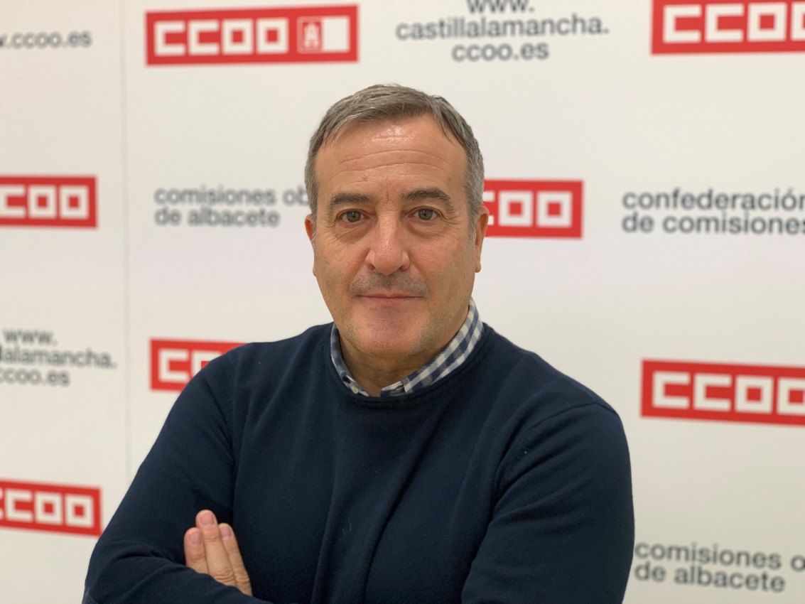 Ángel León, secretario general de CC.OO. Industria CLM