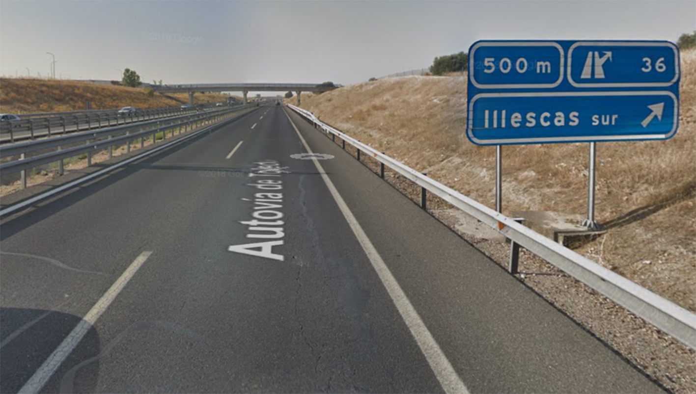 La autovía Madrid-Toledo, a su paso por Illescas.