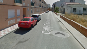 Calle Casarrubios, en Cedillo del Condado, donde se produjo el incendio.