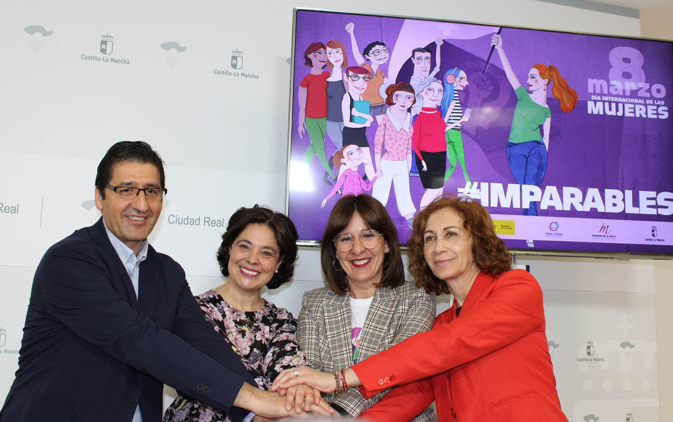 José Manuel Caballero, Pilar Zamora, Blanca Fernández y María Ángeles Herrero.