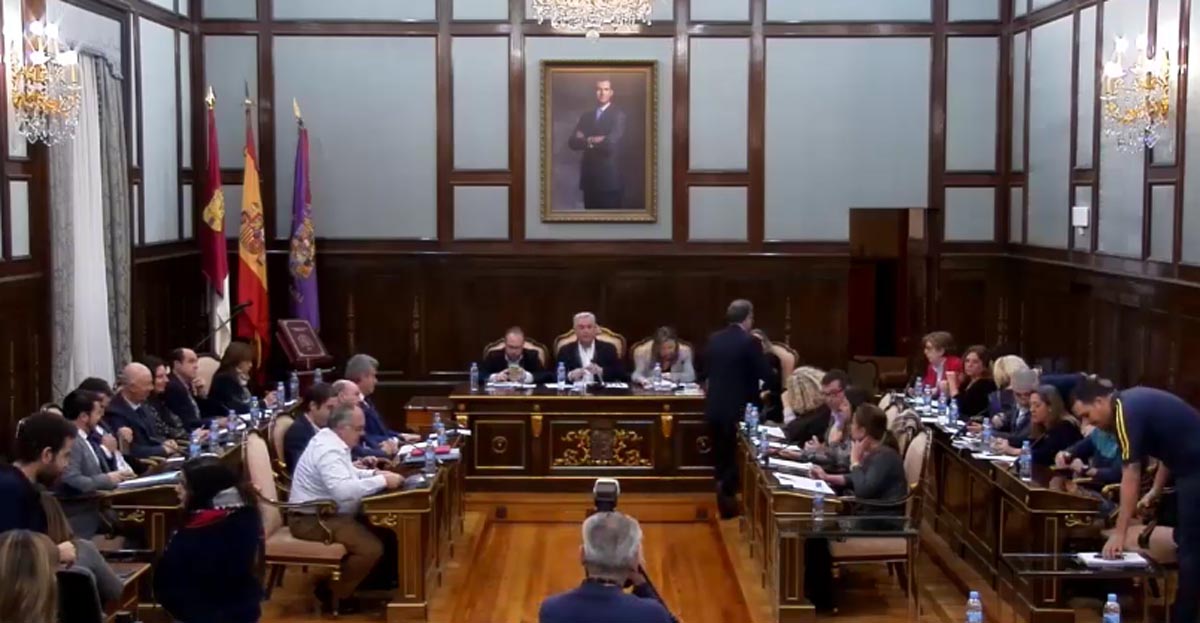 Imagen de una sesión anterior del Pleno de la Diputación de Guadalajara