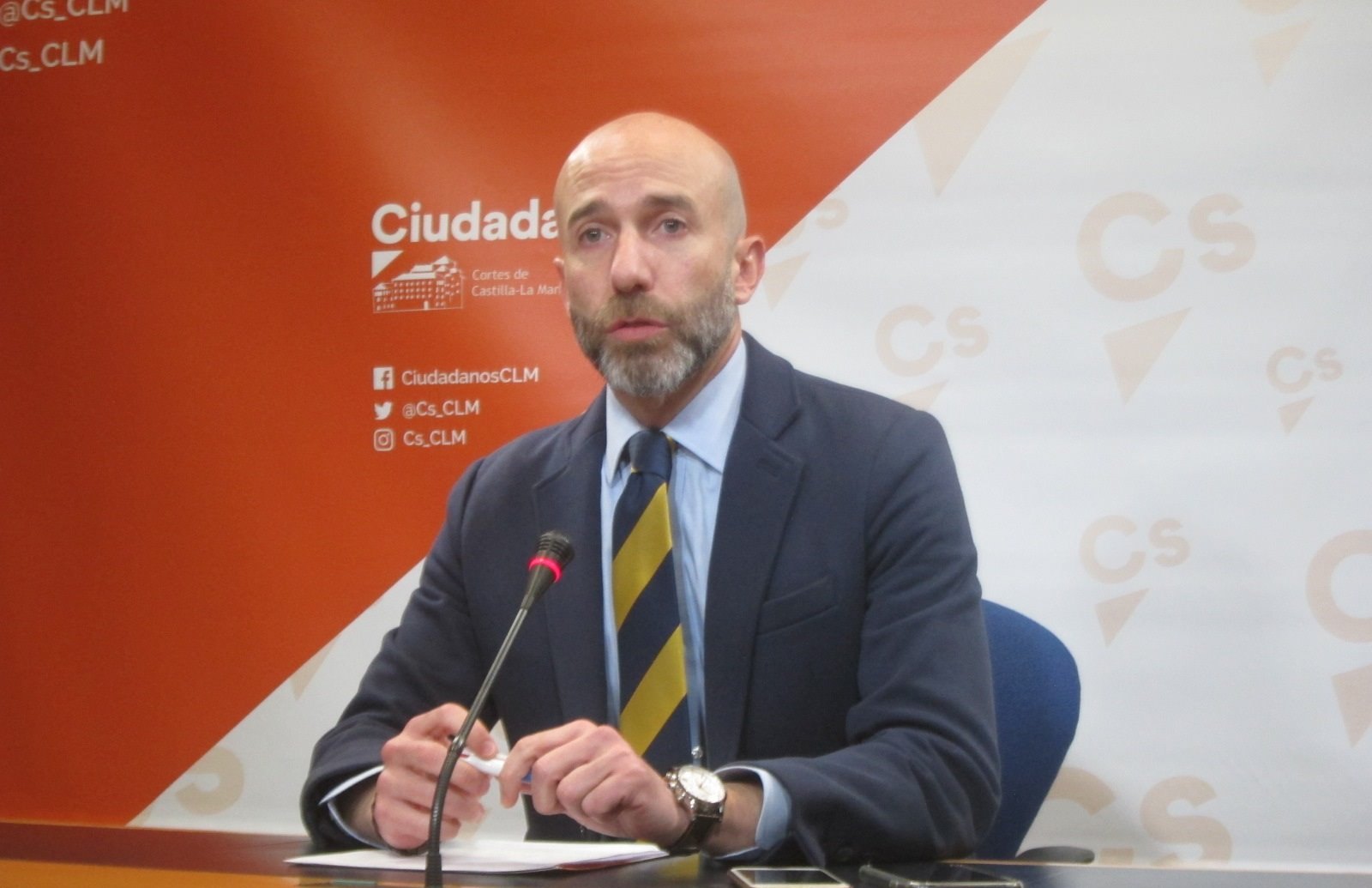 El diputado de Cs en las Cortes de CLM, David Muñoz Zapata.