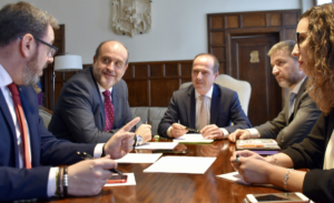 Encuentro entre José Luis Martínez Guijarro y Alberto Rojo.
