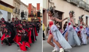 Imágenes de la comparsa en Campo de Criptana.