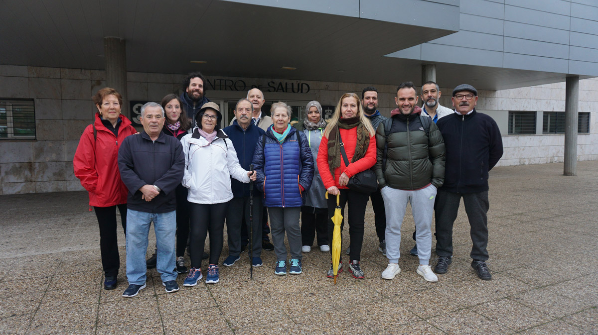 Participantes de la iniciativa "Paseos saludables".