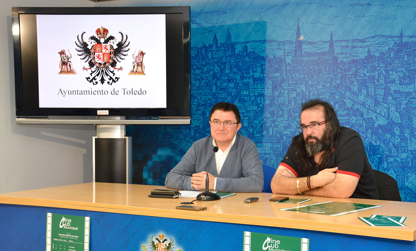 Teo García, concejal de Cultura de Toledo; y Gabriel Castaño, director del Cine Club.