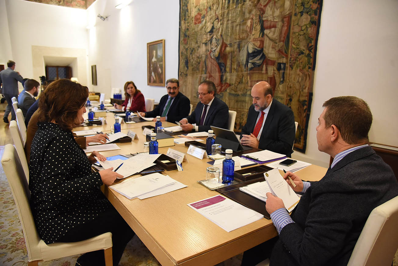 Imagen del Consejo de Gobierno que, con carácter extraordinario, se ha celebrado hoy en Castilla-La Mancha.