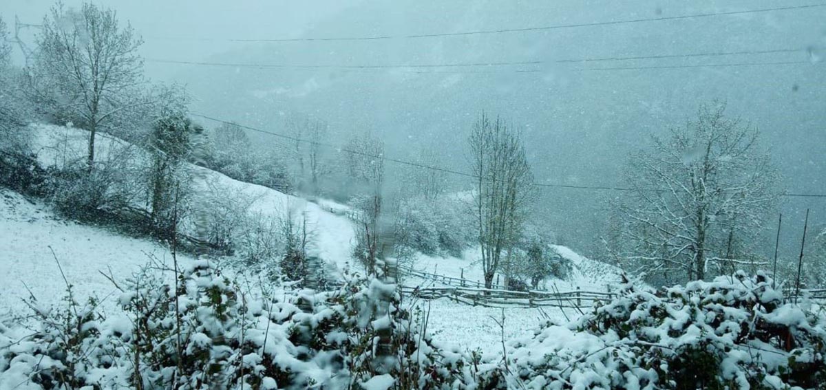 Nieve en Asturias